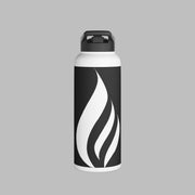 "Lit for purpose" flame logo water bottle 32oz